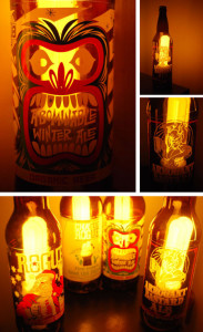 Lámpara hecha con botellas de cristal - fabulouswailer - Instructables